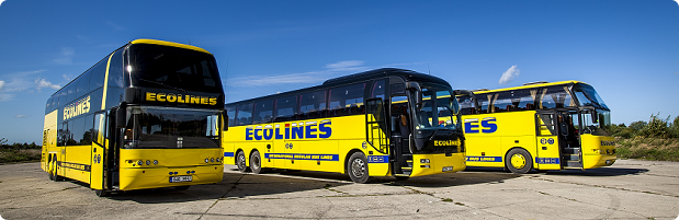 Автобусные рейсы в Литву. Автобусы компании ECOLINES.